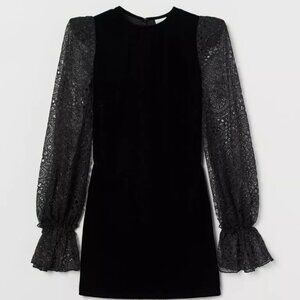 The Vampire's Wife x H&M Velvet Mini Dress | LBD